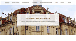 Desktop Screenshot of praxis-dr-grosse.de